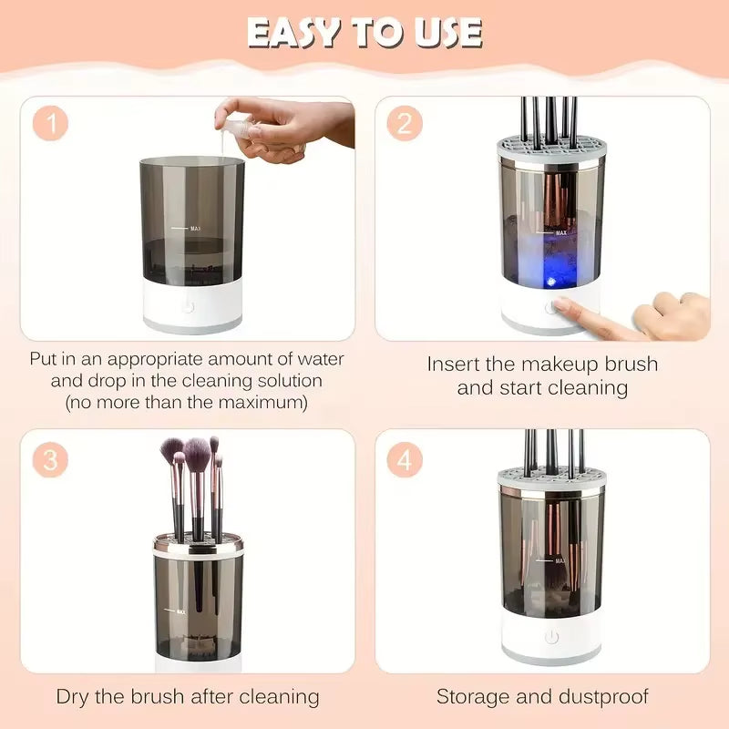 USB Plug Portable Electric Makeup Brush Cleaner